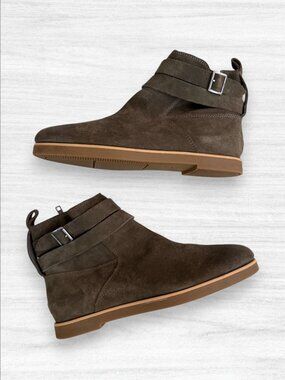 UGG Josefene Ankle Boots Slate Suede Double Strap Buckle Zip Women’s Size 10